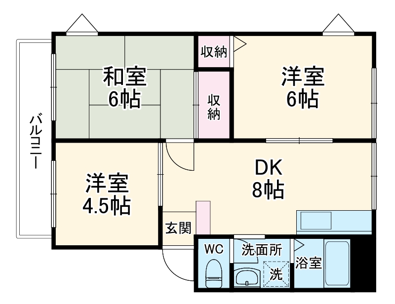 サニーヒル三田の間取り