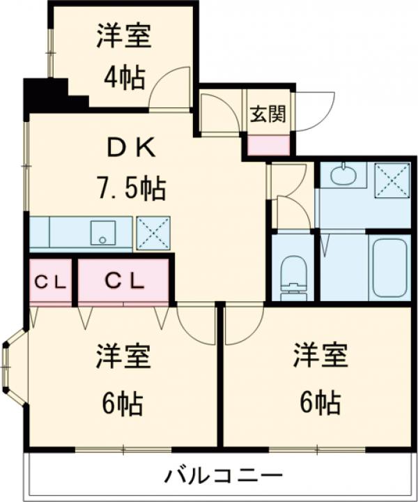 グリーンヒルの間取り