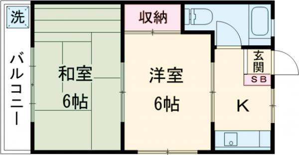 平田荘の間取り