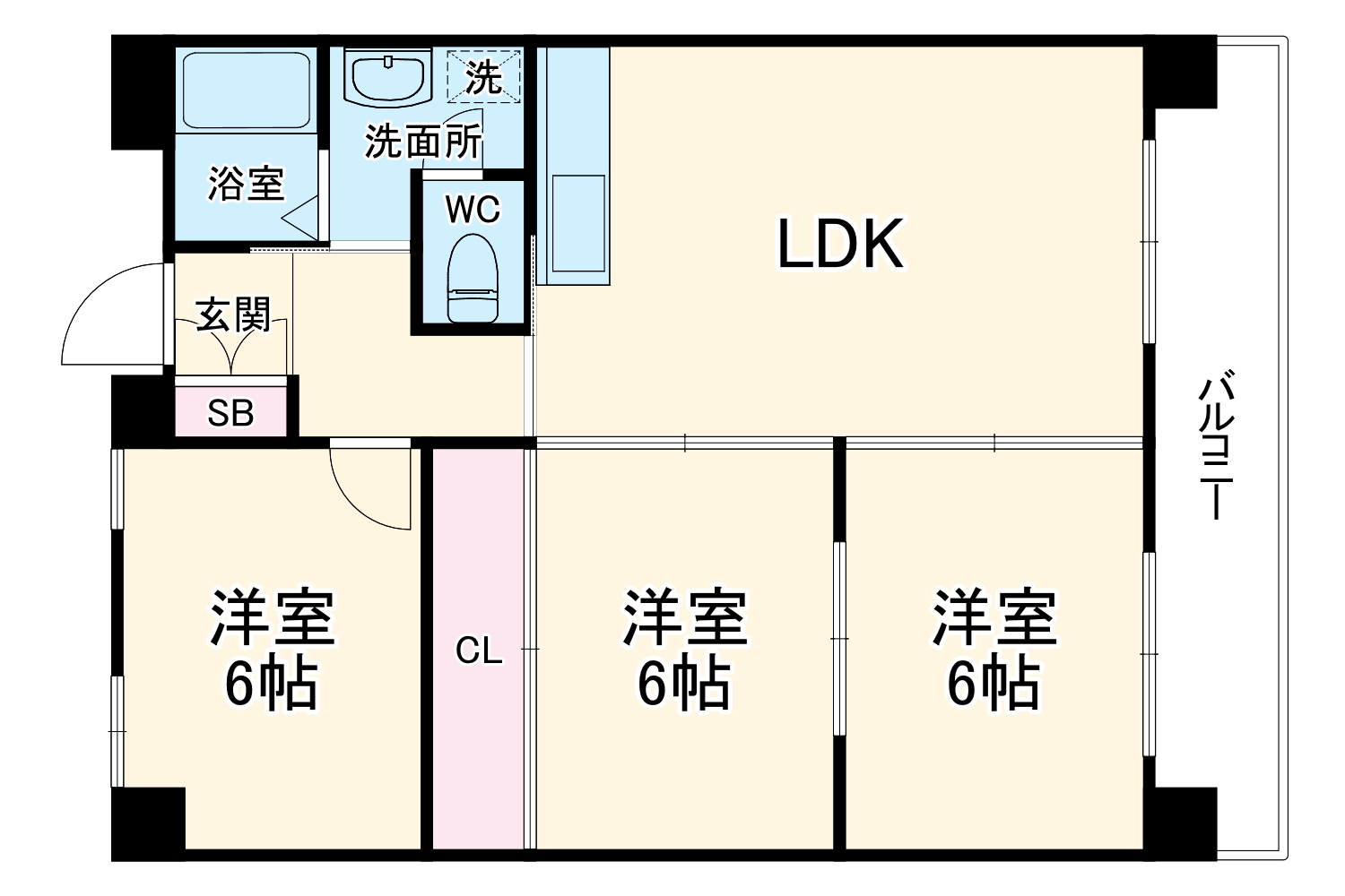 アルトーレ(旧ホワイトビル)の間取り