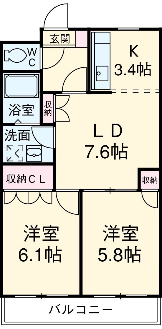 ハイツサンライズの間取り