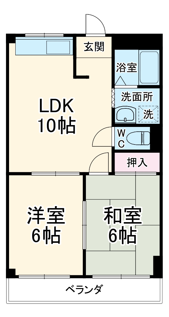 三崎近藤ハイツの間取り