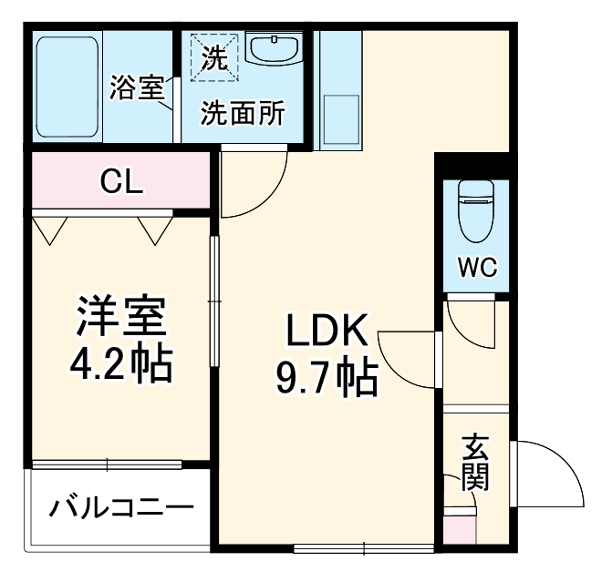 LECOCON四日市Iの間取り