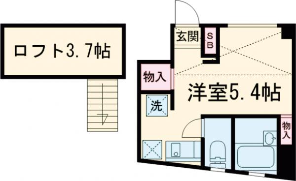 バーミープレイス上北沢Ⅱの間取り
