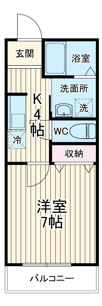NS GATE鎌倉材木座の間取り