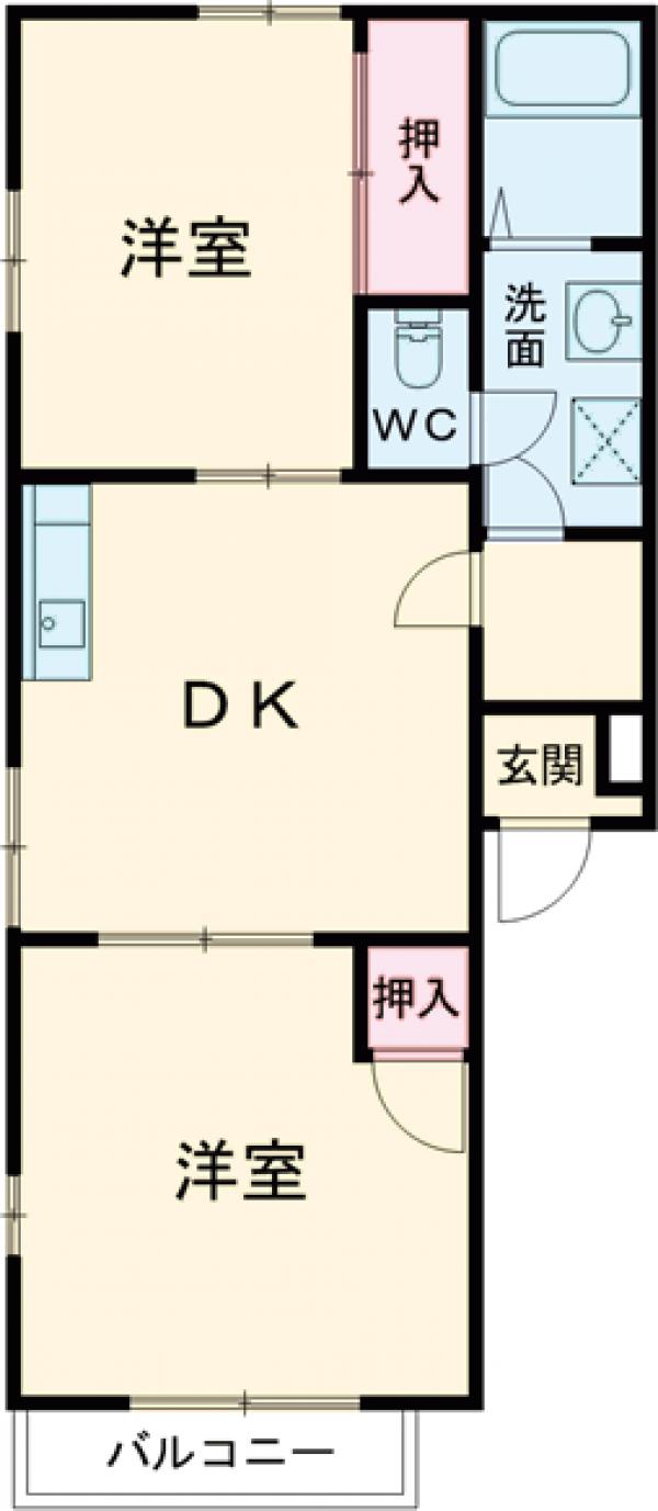 第2メゾンサンフラワーの間取り