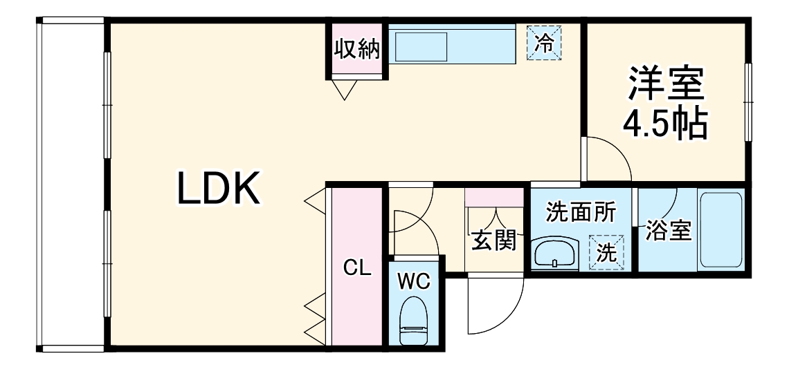市川クローバーハイツ森の間取り
