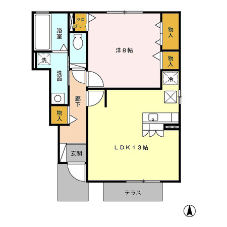 シャトレー・マグノリアⅠの間取り