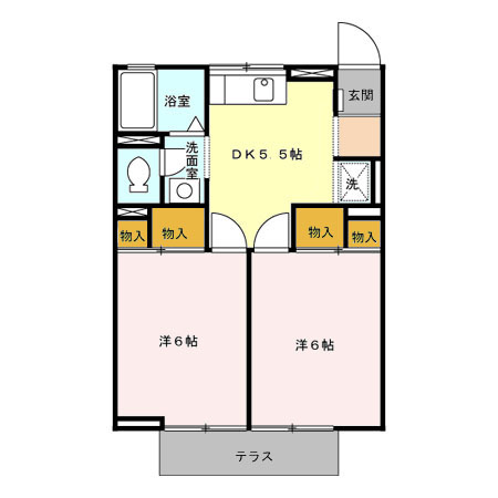 ジュネス陽光台の間取り
