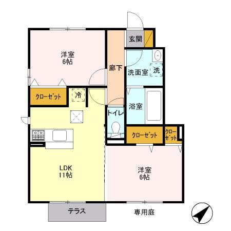 シューフルールの間取り