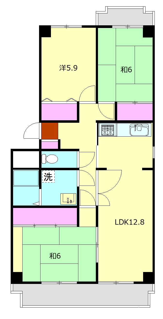 イーストタウン小田原の間取り