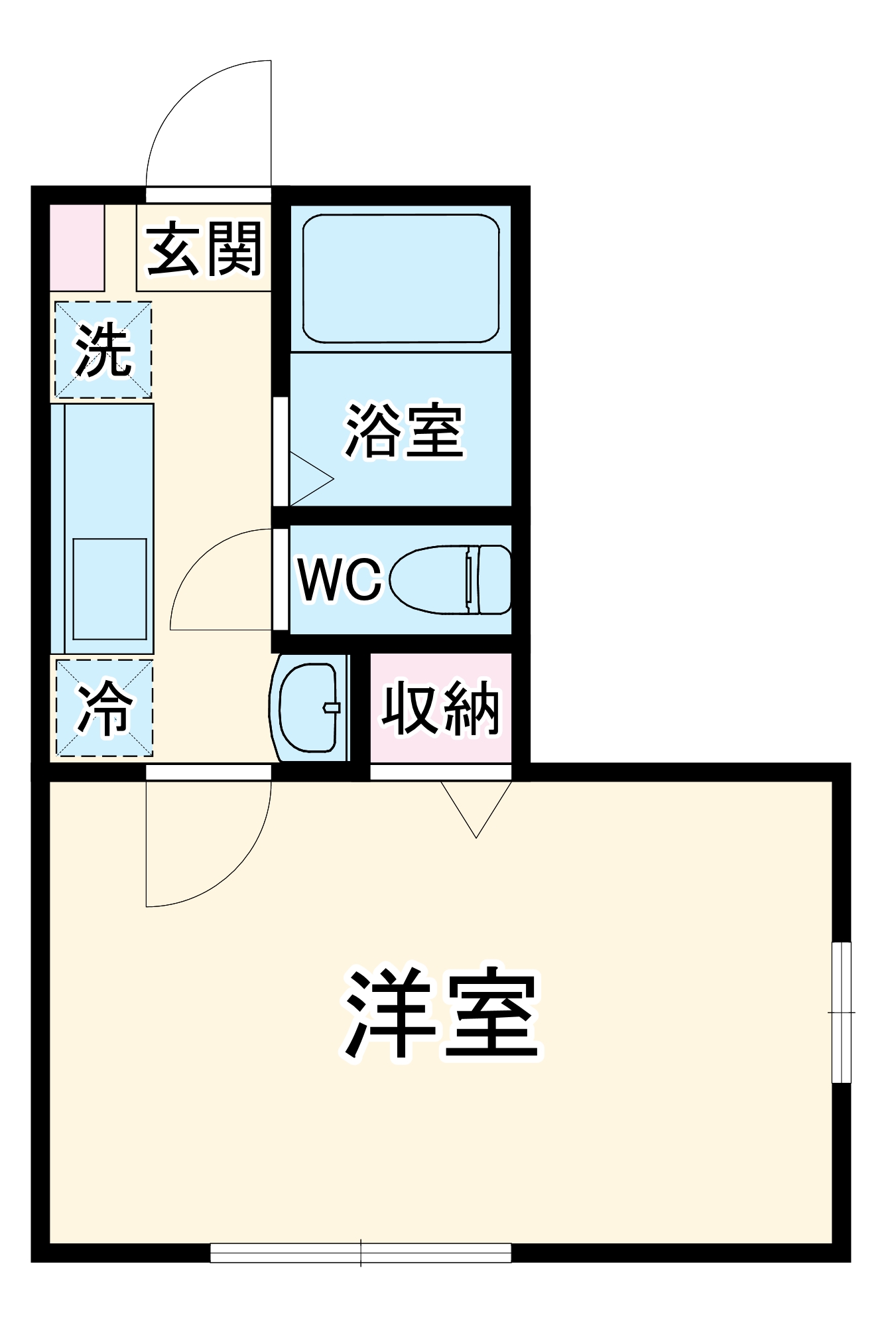 ベルエール港南の間取り