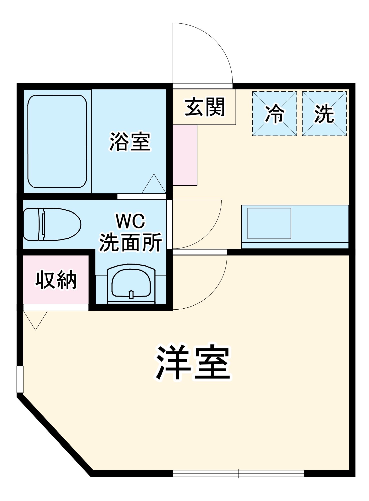 ベルエール港南の間取り