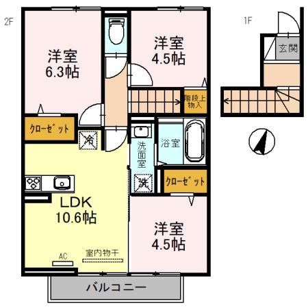 プリムールの間取り