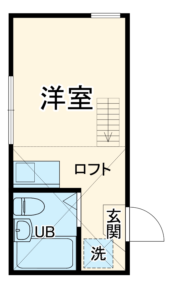 ユナイト黄金町ヴァランスの間取り