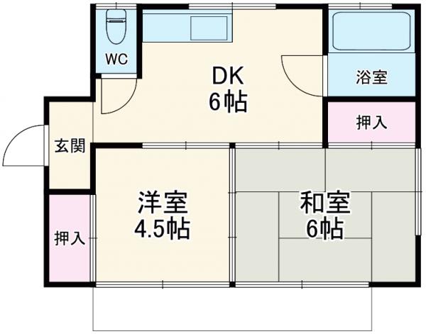 籾山様貸家の間取り