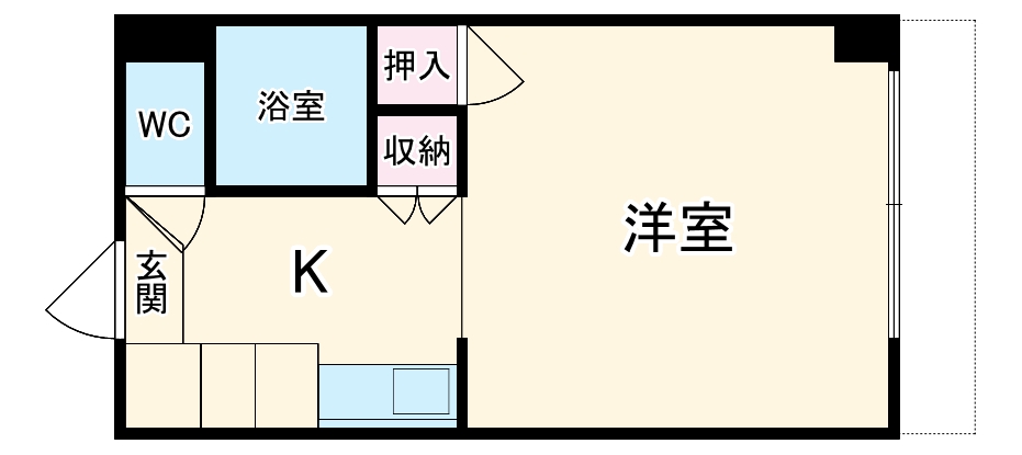 第６スカイビルの間取り