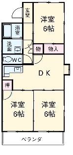 スカイコーポ森の間取り