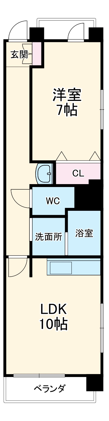 341九番町の間取り
