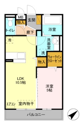 プレ・ド・ラ・ガールせんげん台の間取り