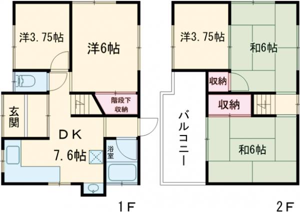 高月南戸建の間取り