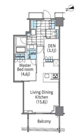 コンフォリア新宿イーストサイドタワーの間取り