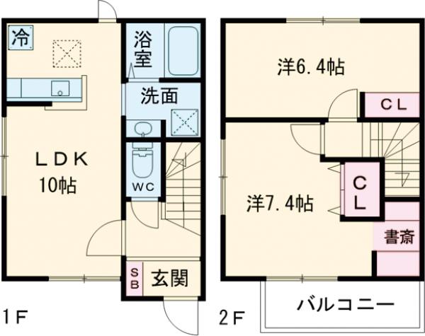 Doux maison 長塚　Dの間取り