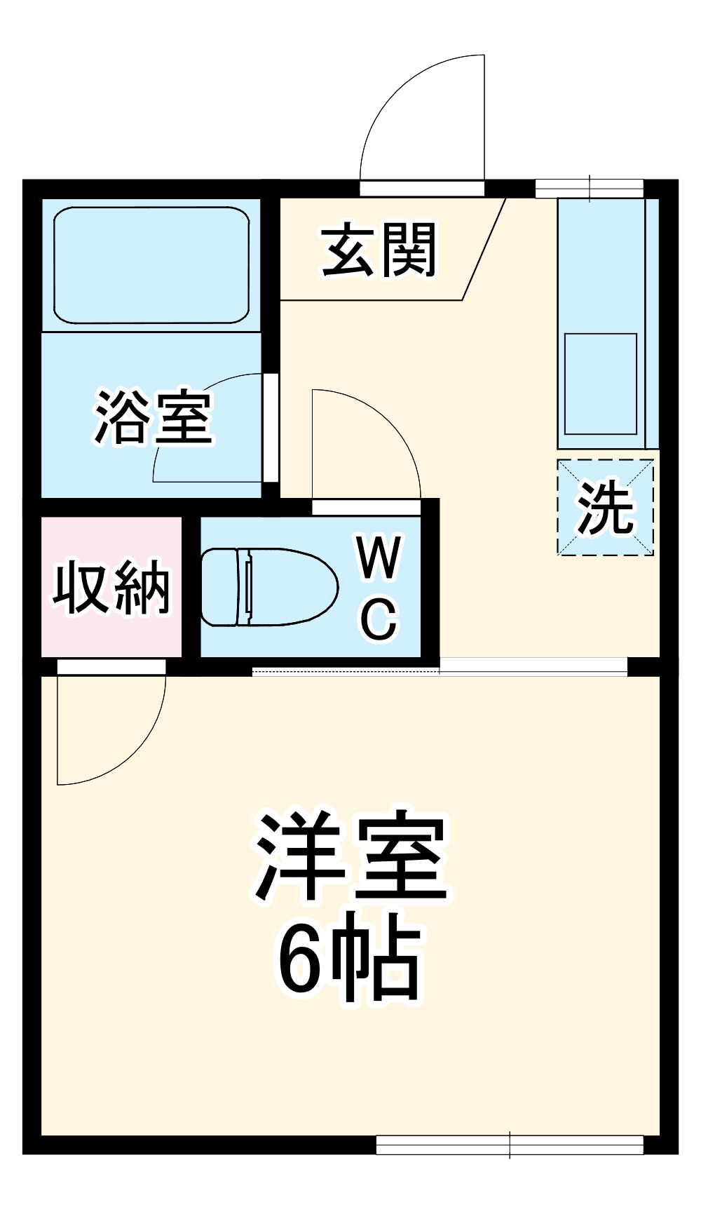 ハイツ日の出の間取り