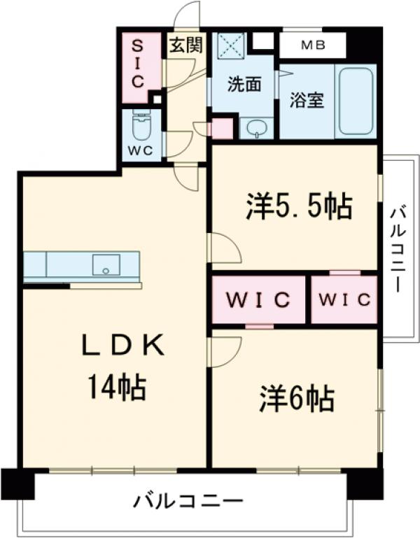 アクシア大橋の間取り