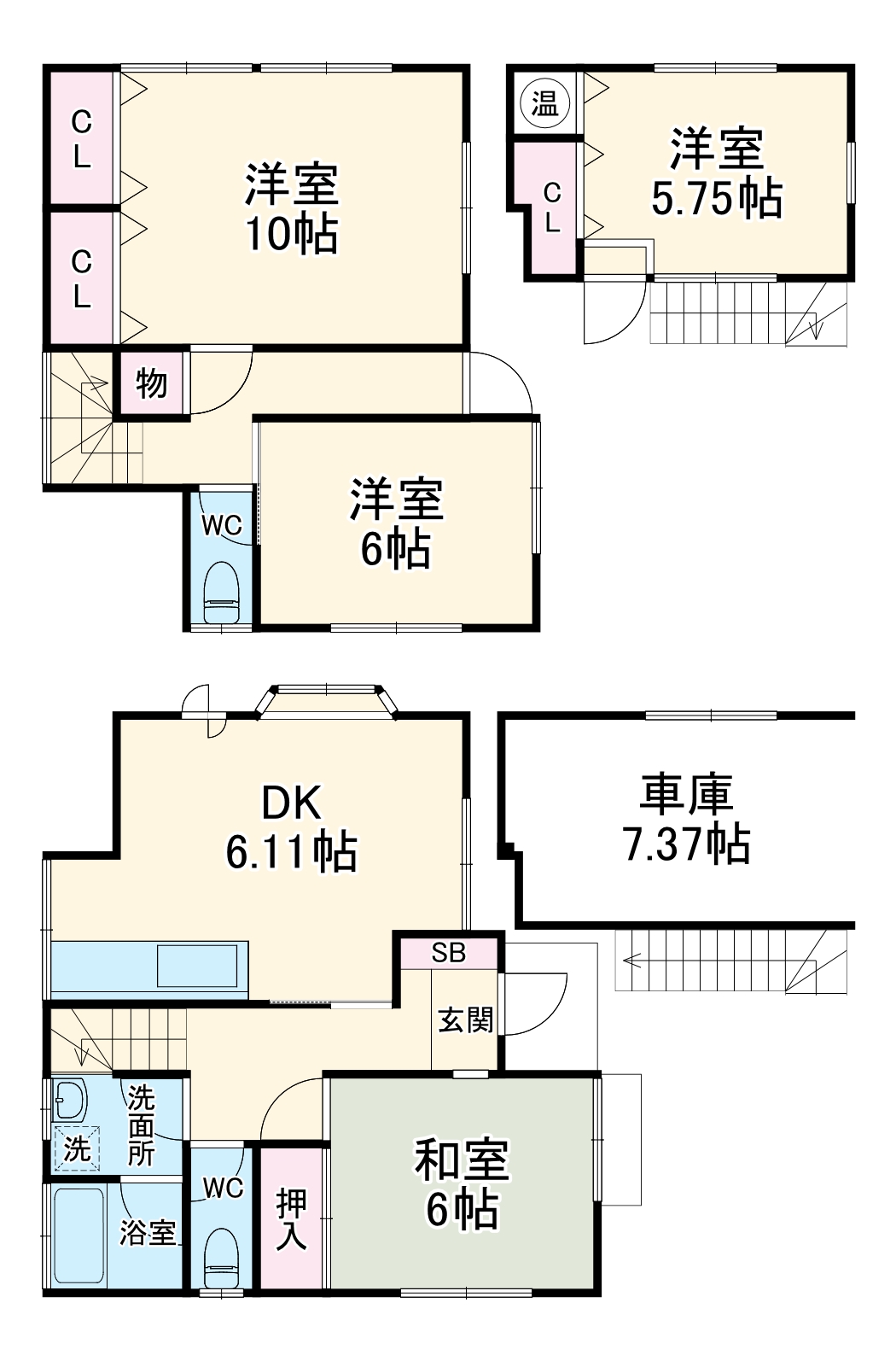 半原戸建の間取り