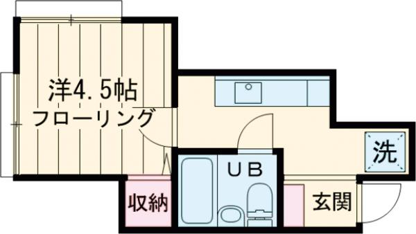 下井草の完工年月(1975年1月)築の賃貸アパートの間取り