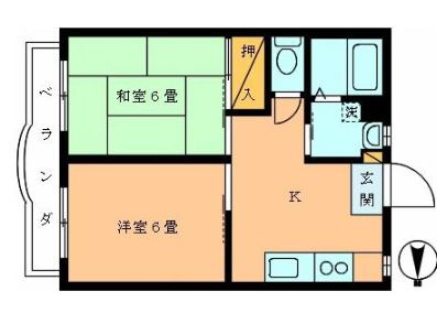 トゥリーベルハイツの間取り
