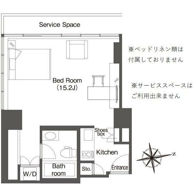 フロンティアレジデンスザタワー品川の間取り