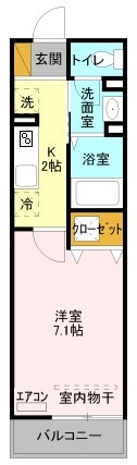 フルールの間取り