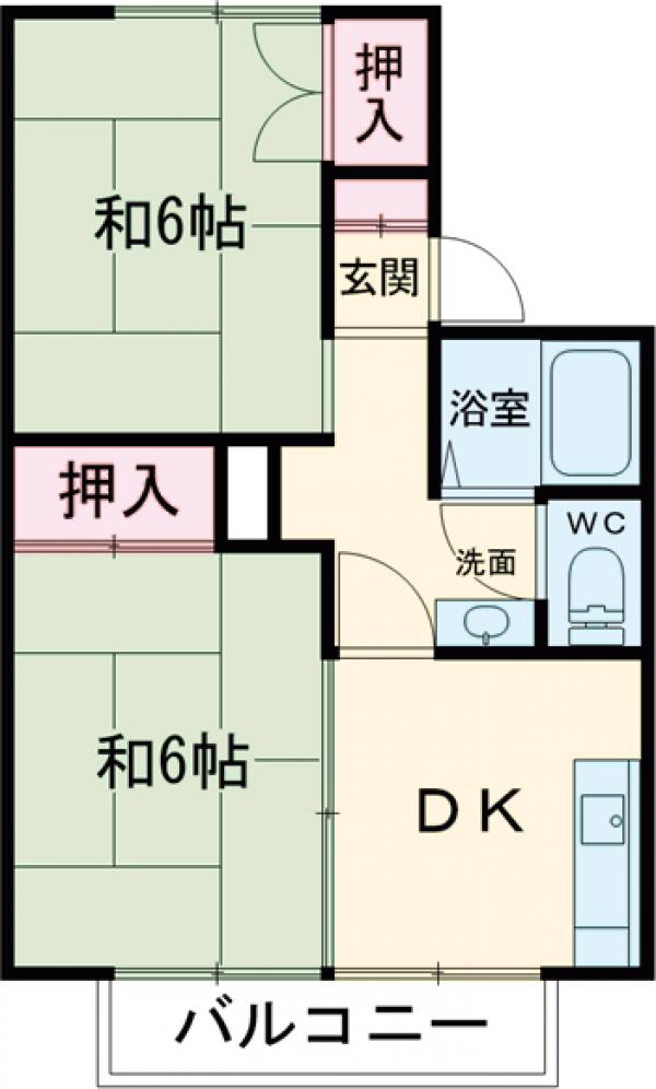 高成マンションBの間取り