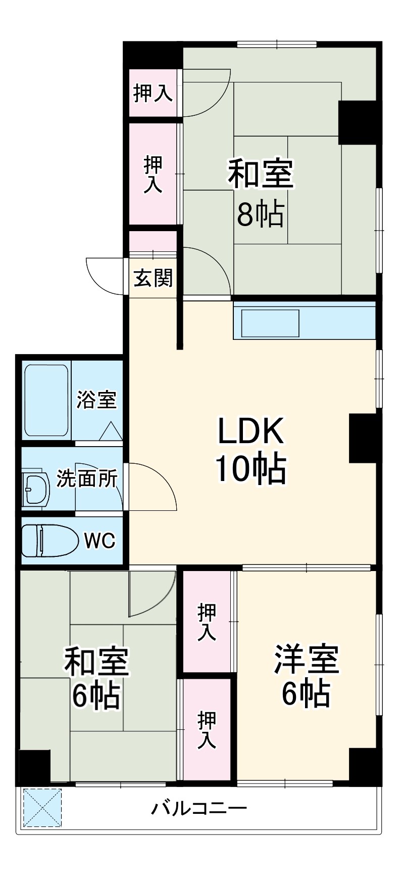 ハイライフみのり台の間取り
