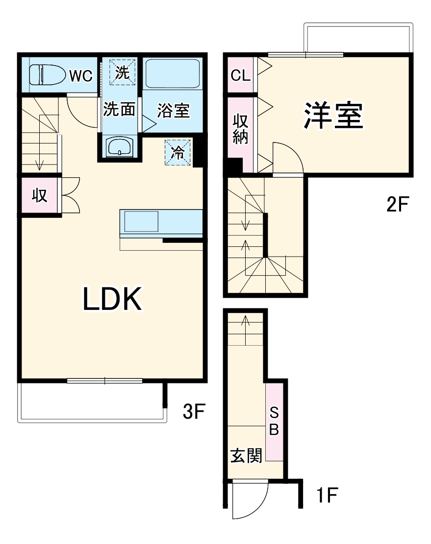 ゼフィール トリトスの間取り