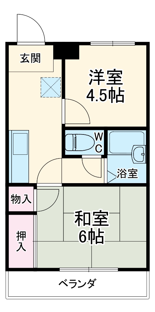 モアナハイツの間取り