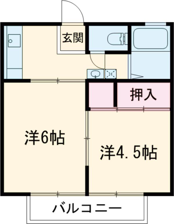 菅又ハイツの間取り