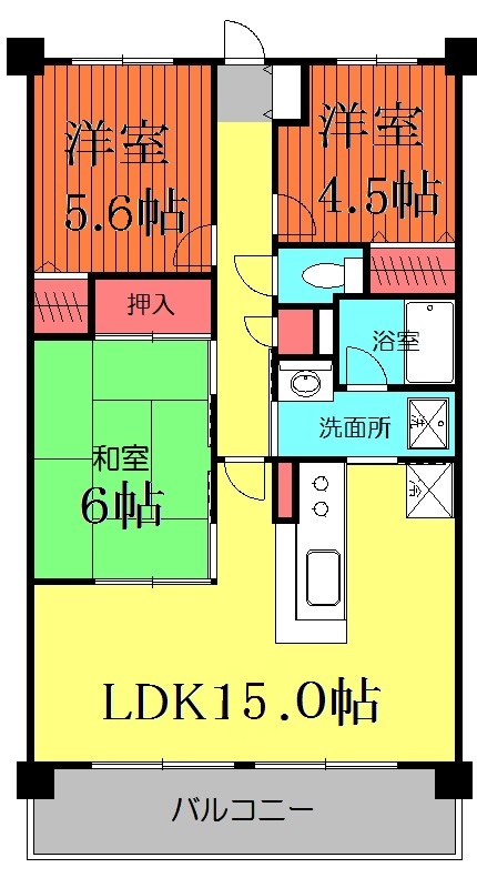 エテルノ豊春の間取り