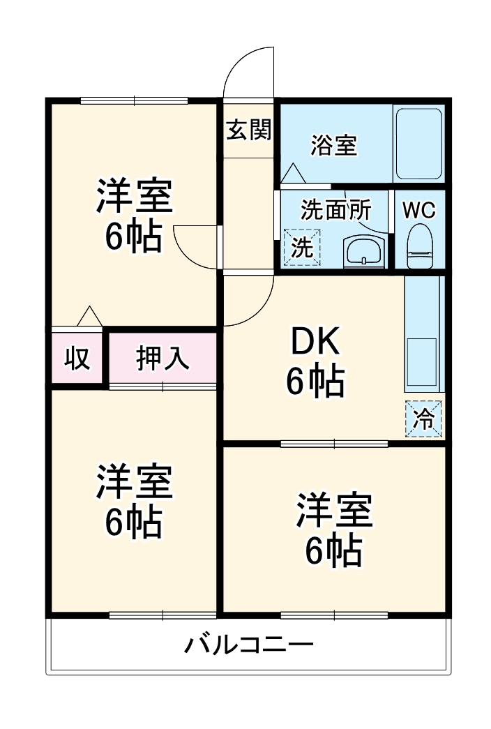 ハイツK・S21 Bの間取り