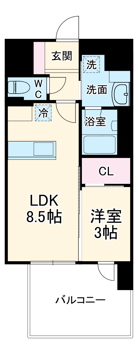 J.GRAN Court京町堀の間取り