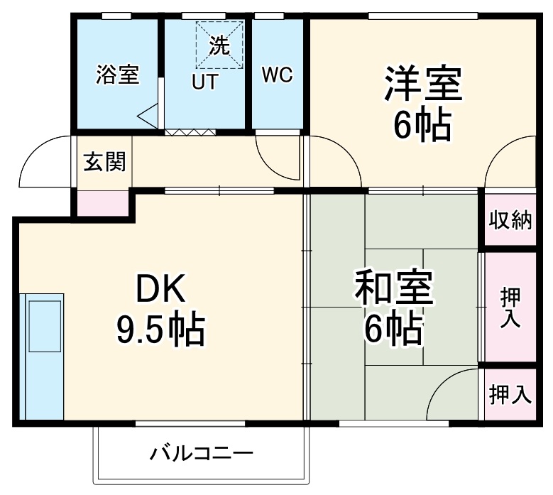 ハイツラックの間取り