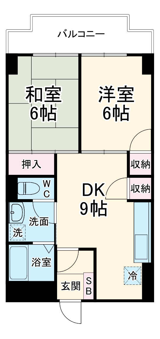 フラワーマンションの間取り