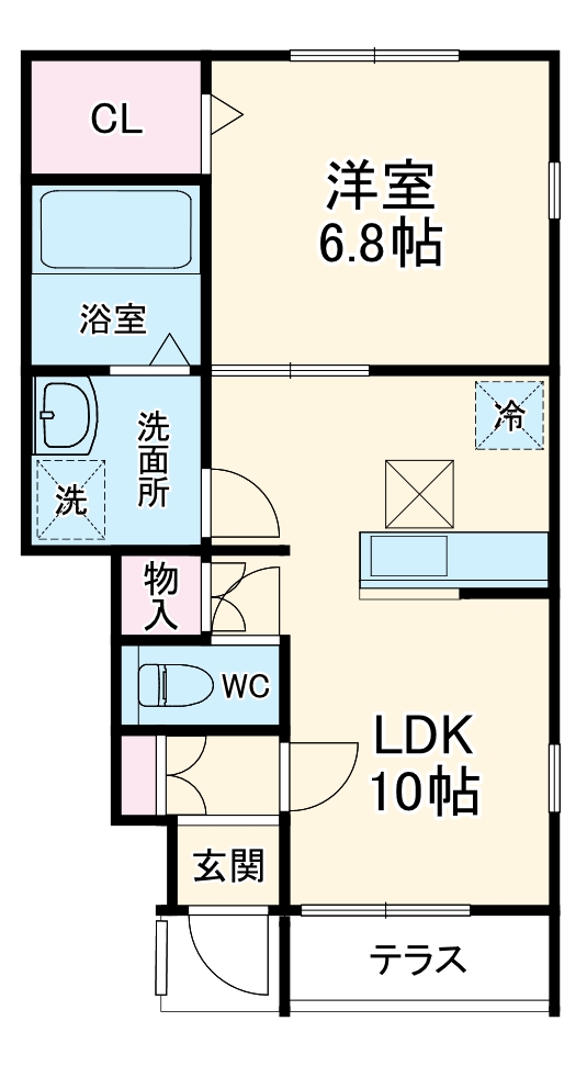 アムールフレグランスムーンの間取り