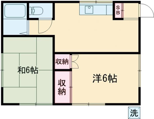 美和ハイツの間取り