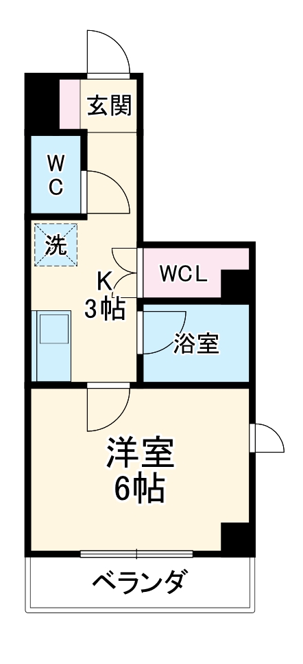 ドヌールローゼの間取り