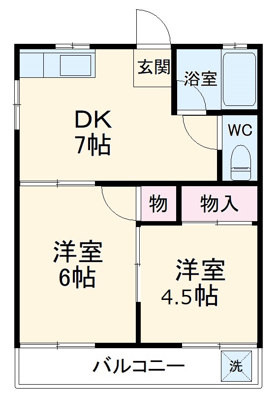 コーポ松本の間取り