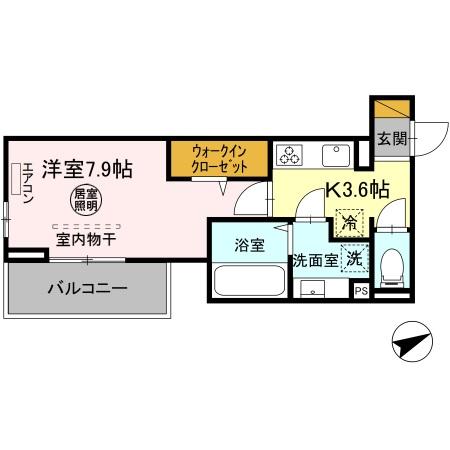D-ROOM椿森1丁目Cの間取り