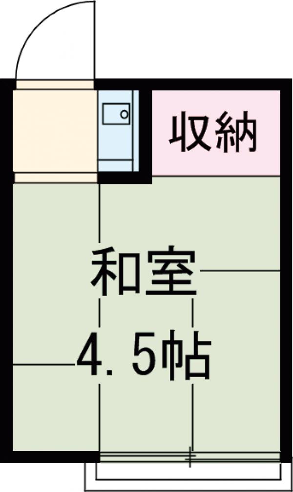 裕美荘の間取り